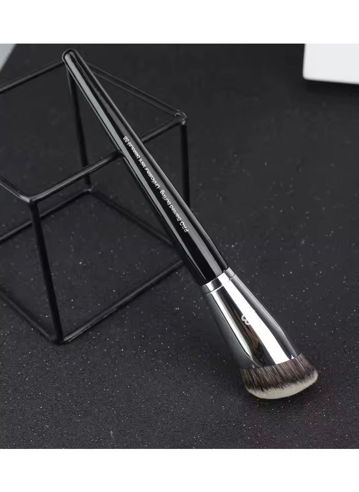 Goolsky PRO Slanted Buffing Makeup Brush #88 - Round Angled Liquid Cream Foundation Sculpting Contour Beauty Makeup Brush Beauty Tools  - Image 2