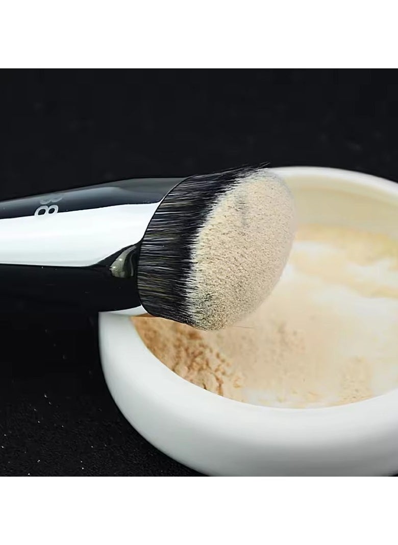 Goolsky PRO Slanted Buffing Makeup Brush #88 - Round Angled Liquid Cream Foundation Sculpting Contour Beauty Makeup Brush Beauty Tools  - Image 3