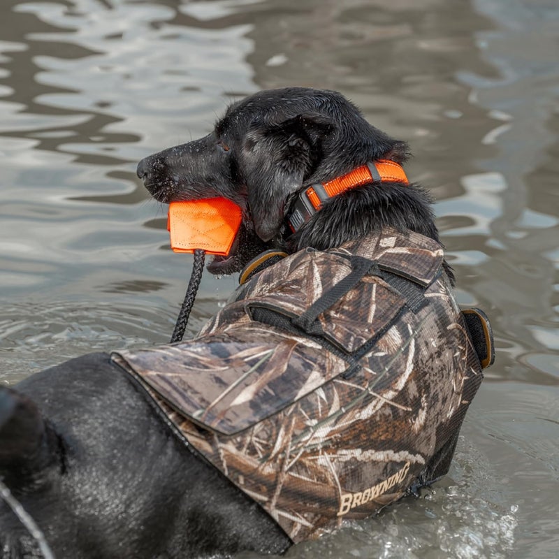 Browning Camo Neoprene Dog Vests, Full Coverage Hunting Dog Vest with Flexible Chest Plate, Realtree MAX-5 (5mm), Small - Image 4