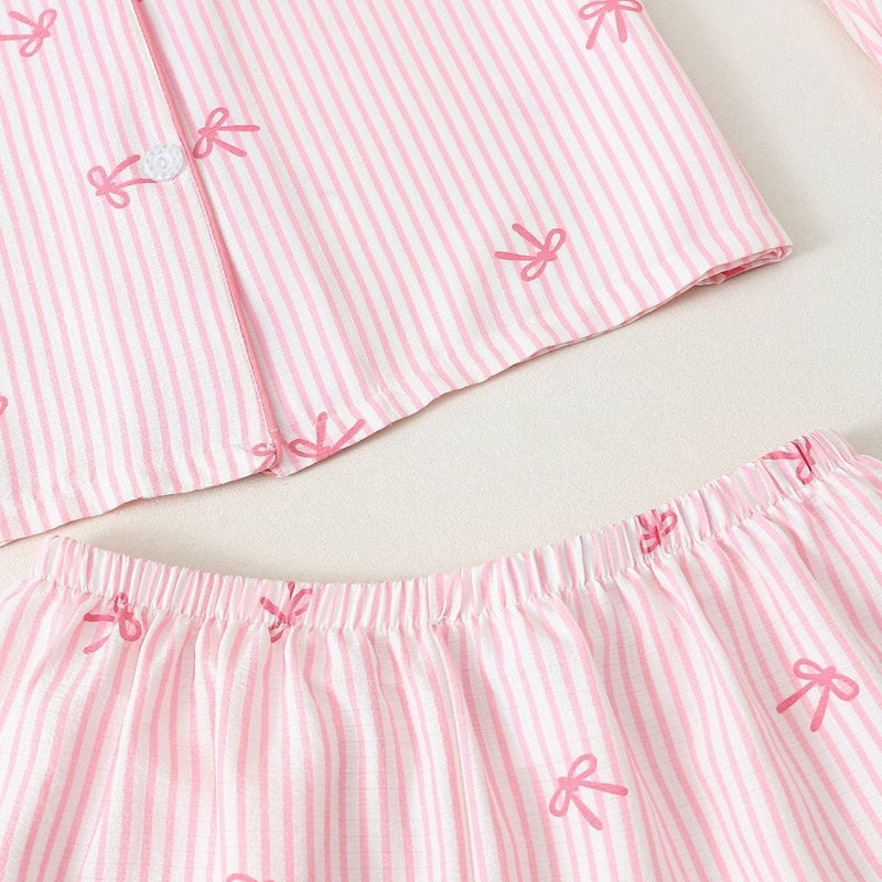 2026 New Popular Bubble Wrinkle Pajamas for Women, Short-Sleeve Shorts and Long Pants, Loungewear Set Wholesale - Image 4
