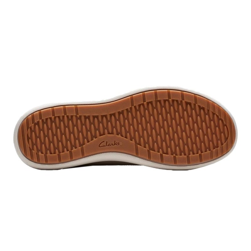 Clarks Women's Nalle Lace Sneakers Stone Nubuck 6.5 Wide - Image 4