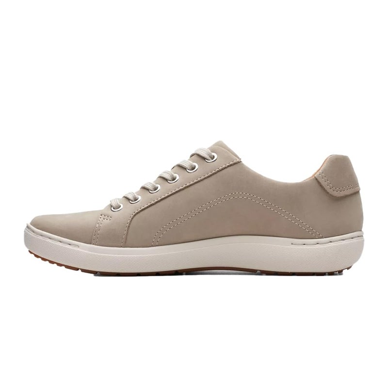 Clarks Women's Nalle Lace Sneakers Stone Nubuck 6.5 Wide - Image 2