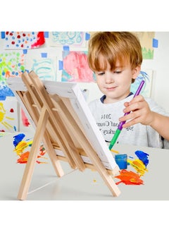 Falling In art Falling in Art 12Inch Wood Easel Stand, Tabletop Display Stand A-Frame Artist Easel for Painting Canvas, Portable Photo, Picture and Sign Holder (4 Pack)  - Image 4