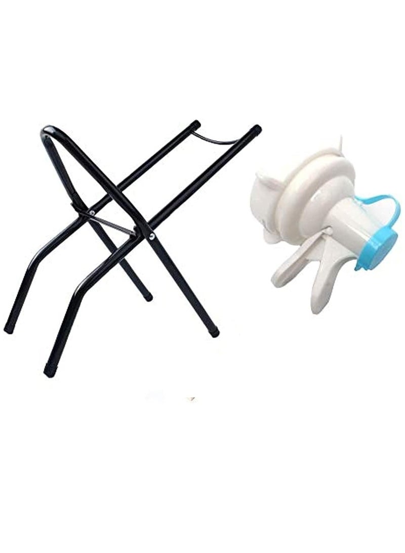 Bottled Water Stand Foldable Rack Hand Pressure Suction Pump Water Bucket Rack Barrel Water Dispenser Rack Holder - Image 1