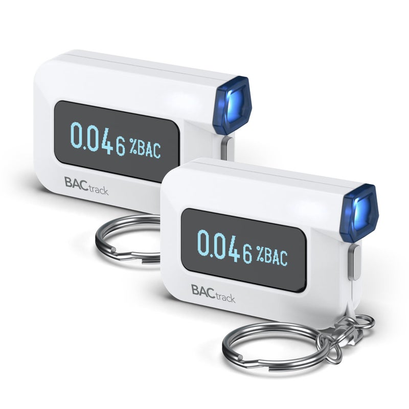 BACtrack C6 Keychain Breathalyzer (2 Pack) | Professional-Grade Accuracy | Optional Smartphone Connectivity | Compatible w/Apple iPhone & Android Devices | Apple HealthKit Integration