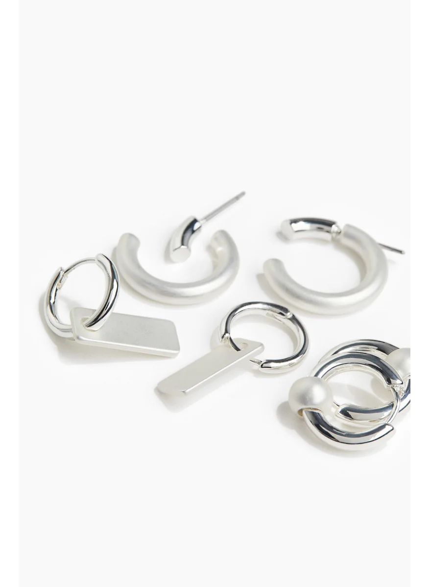 H&M 3 Pairs Hoop Earrings