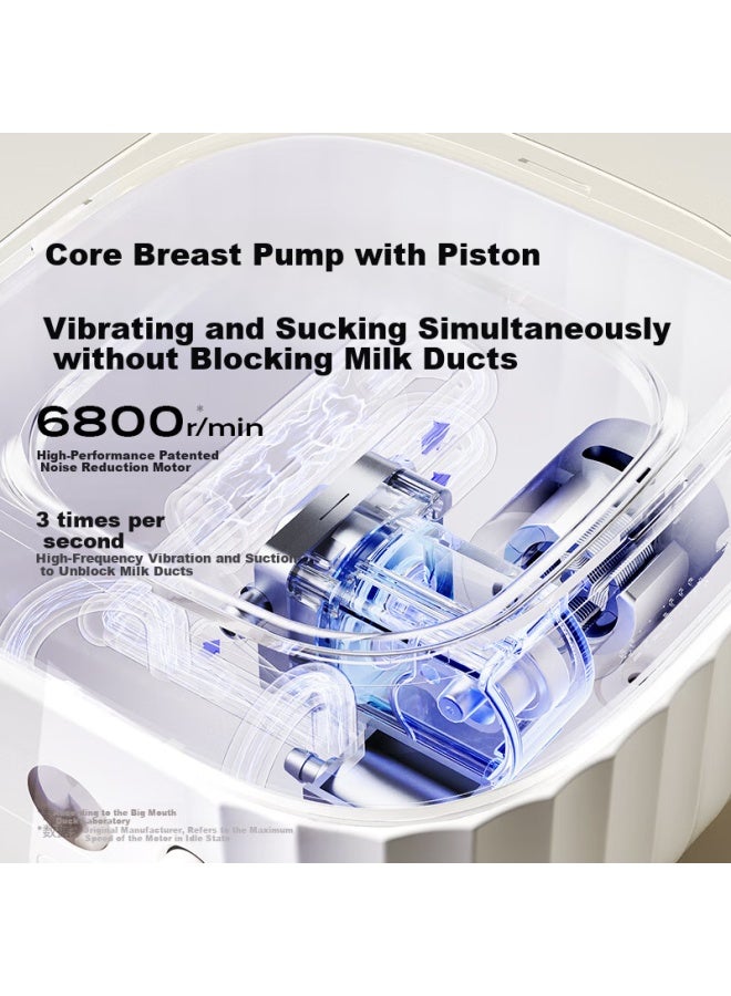 Boboduck Double-sided Electric Breast Pump With Variable Frequency Massage Suction Breast Pump Automatic Portable Milk Extractor Bd5077ppsu - Image 1