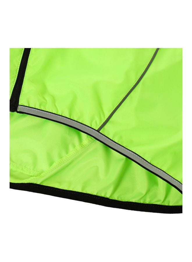 NIBEMINENT Front and Rear Reflective Windbreaker Fluorescent Cycling Jacket  - Image 3