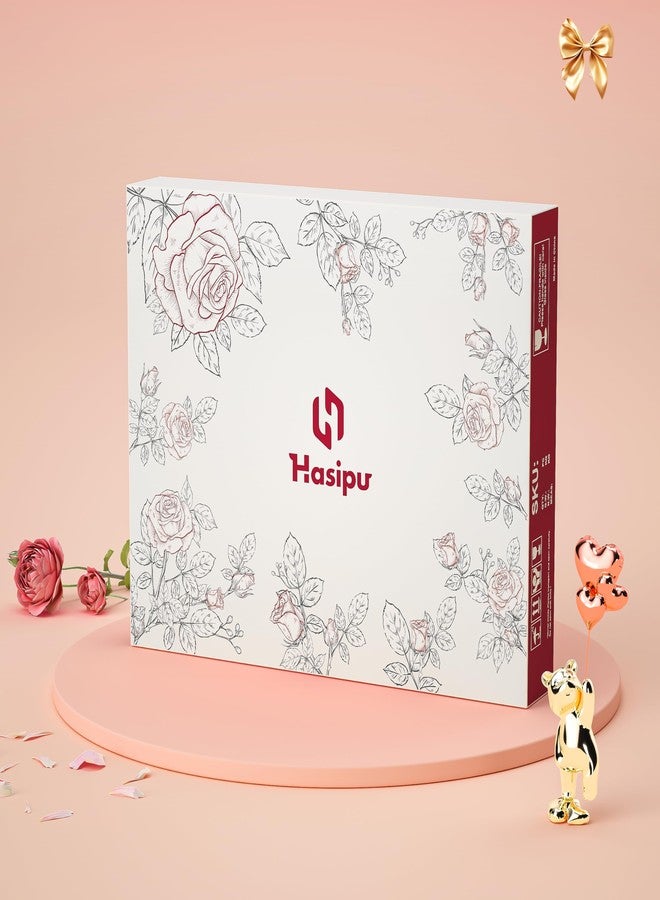 Hasipu مرآة زينة هاسيبُو بإضاءة، مرآة مكياج LED مقاس 10 × 12 بوصة، 3 أوضاع إضاءة، تحكم ذكي باللمس، قابلة للتعتيم، دوران 360 درجة، إطار أبيض مستطيل - Image 3