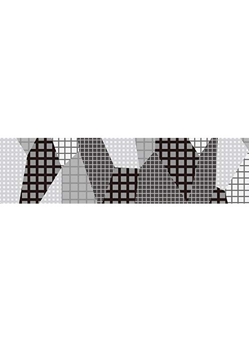 MT - mt Washi Masking Tape Borders, 15 mm x 7 mtrs Shade - Separate Check Monochrome, (Pack of 1) - Image 1