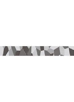 MT mt Washi Masking Tape Borders, 15 mm x 7 mtrs Shade - Separate Check Monochrome, (Pack of 1)  - Image 3