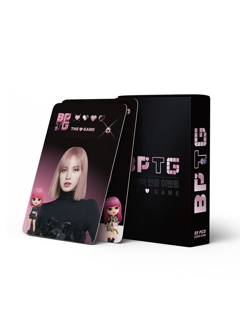 ماركة غير محددة - 55 قطعة بطاقة صور جديدة من Blackpink BPTG THE GAME للهواتف المحمولة نفس بطاقة Lomo عالية الدقة - Image 1