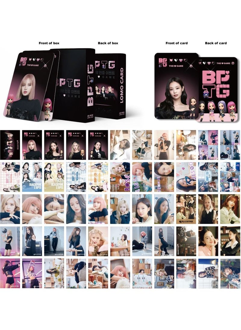 ماركة غير محددة - 55 قطعة بطاقة صور جديدة من Blackpink BPTG THE GAME للهواتف المحمولة نفس بطاقة Lomo عالية الدقة - Image 1