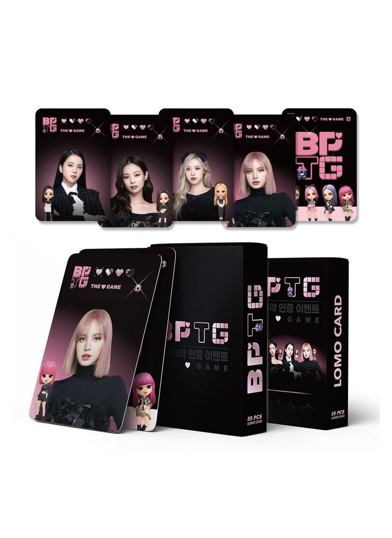 ماركة غير محددة - 55 قطعة بطاقة صور جديدة من Blackpink BPTG THE GAME للهواتف المحمولة نفس بطاقة Lomo عالية الدقة - Image 1