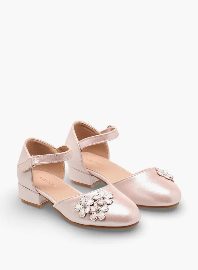 فلورا بيلا من شو إكسبرس Flora Bella Girls Embellished Ballerina With Block Heel