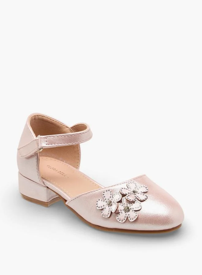 فلورا بيلا من شو إكسبرس Flora Bella Girls Embellished Ballerina With Block Heel