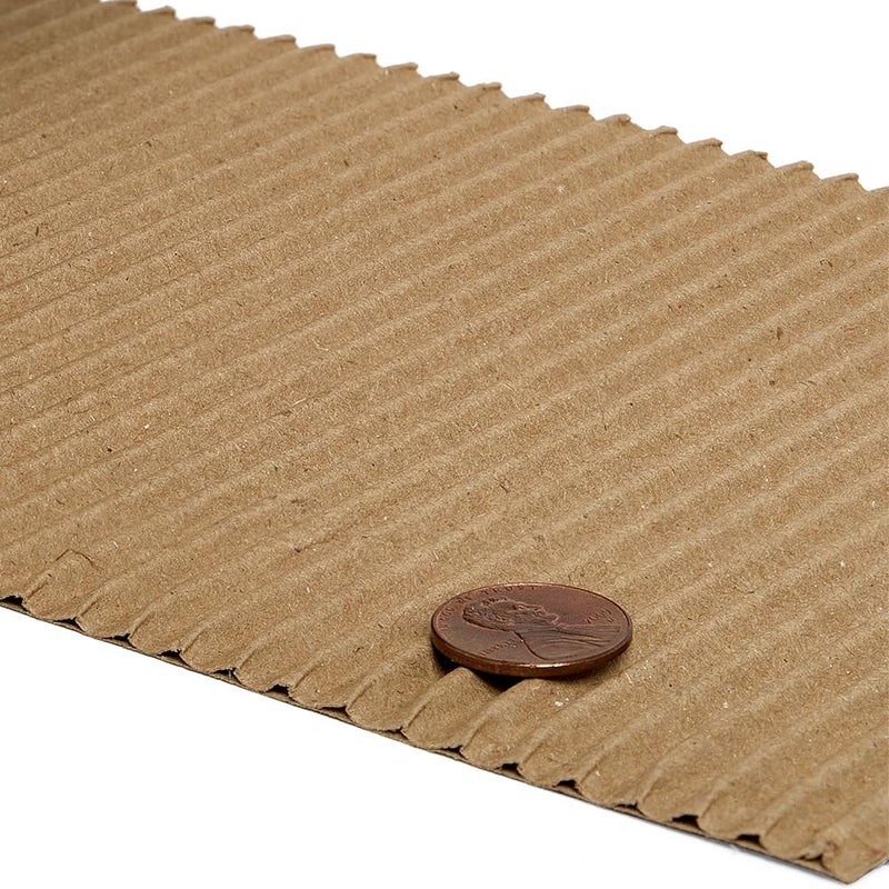Paper Mart Corrugated Cardboard Roll, 6 Inches x 250 Linear Feet Roll, Regular “B” Flute ⅛ Inch Thick and 50/50 Basis Packing Paper Roll - Image 2