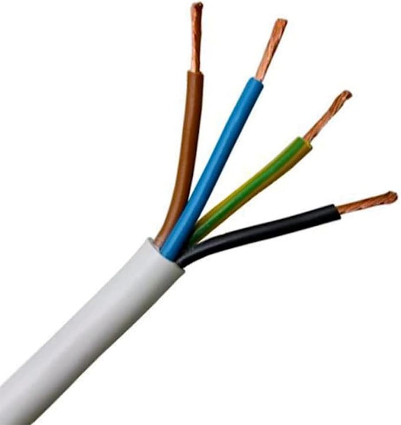 Electrical Multicore PVC Flexible Cable Extension Wire Copper Power Cord 5 Meter (1.5 mm, 4 CORE) - Image 1