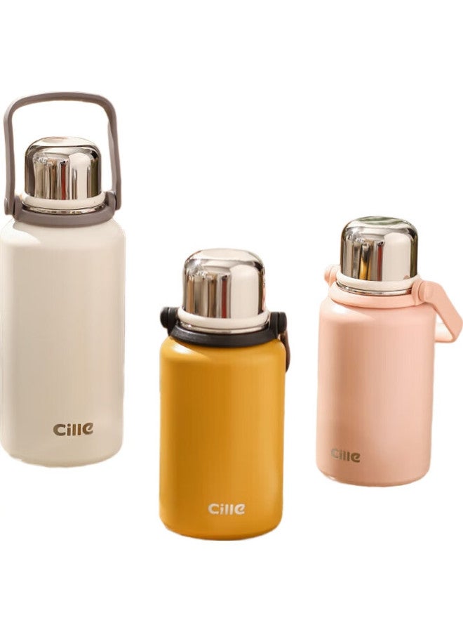 Cille Insulated Mug, Cold/Hot Cup, Large Capacity, Portable, Stylish, 316 Stainless Steel Water Bottle, Car Tea Infuser Cup - Image 3