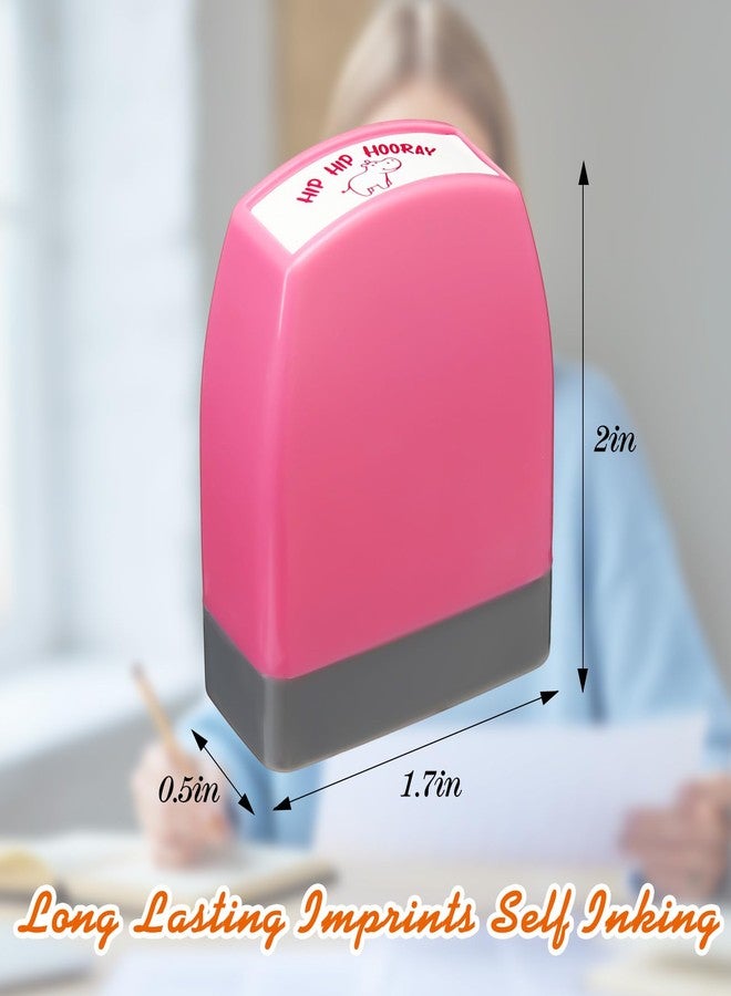 Zhehao 16 Pcs Teacher Stamps for Grading Self Inking Stamp Set Teacher Supplies Motivational Encouraging Stamp for Classroom (Novel Style) - Image 3