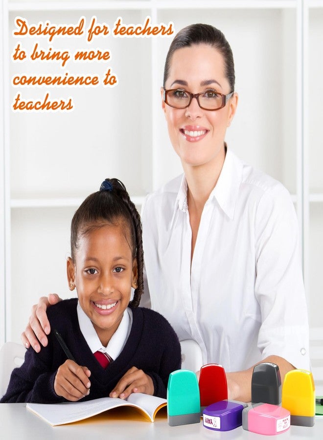 Zhehao 16 Pcs Teacher Stamps for Grading Self Inking Stamp Set Teacher Supplies Motivational Encouraging Stamp for Classroom (Novel Style) - Image 5