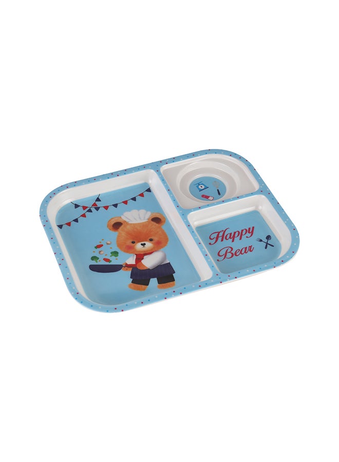 Royalford Baby Plate With 3 Compartments, High-Quality Melamine Plate for Baby and Toddlers 100% Food-Grade, Non-Toxic, Odorless with Durable Light-Weight and Attractive Design Multicolour - Image 4