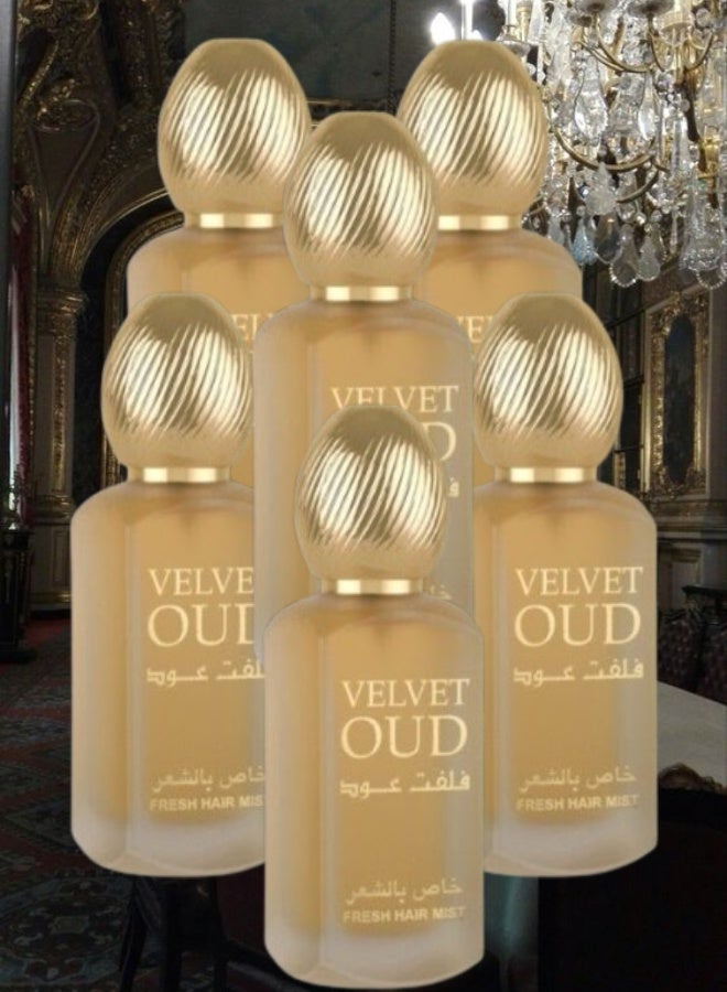 لطافة 6 قطع معطر شعر فلفت عود 50مل - Image 1