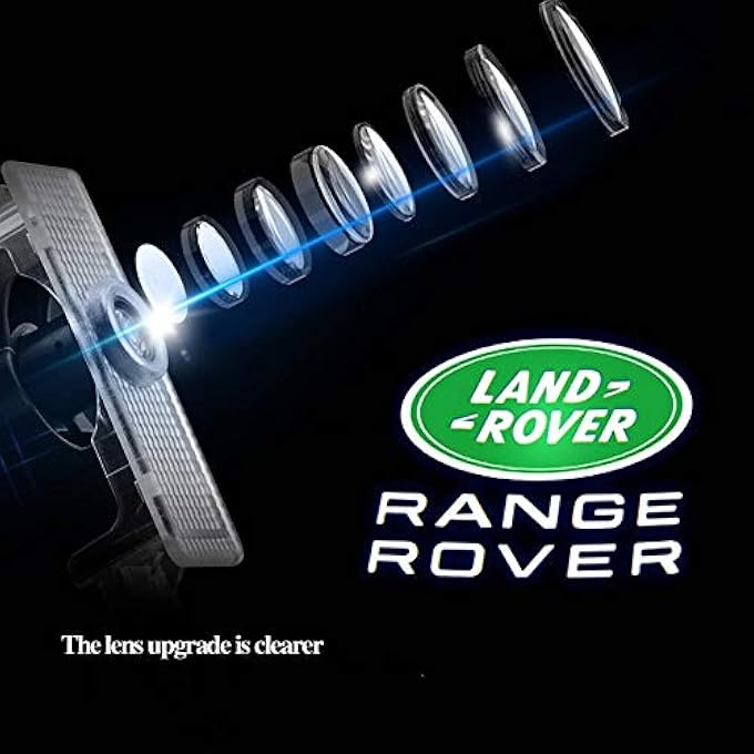 ريحني 4 قطع من مصابيح LED لباب السيارة بشعار العرض لسيارة لاند روفر رينج روفر 2007-2019 شادو جوست بادل لايت ملحقات المصابيح المتوافقة - Image 4