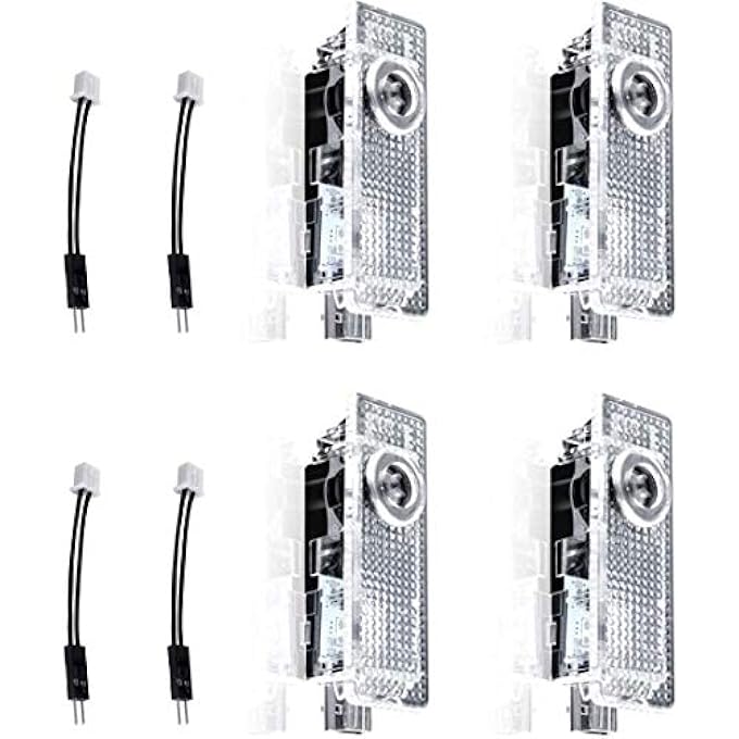 ريحني 4 قطع من مصابيح LED لباب السيارة بشعار العرض لسيارة لاند روفر رينج روفر 2007-2019 شادو جوست بادل لايت ملحقات المصابيح المتوافقة - Image 5