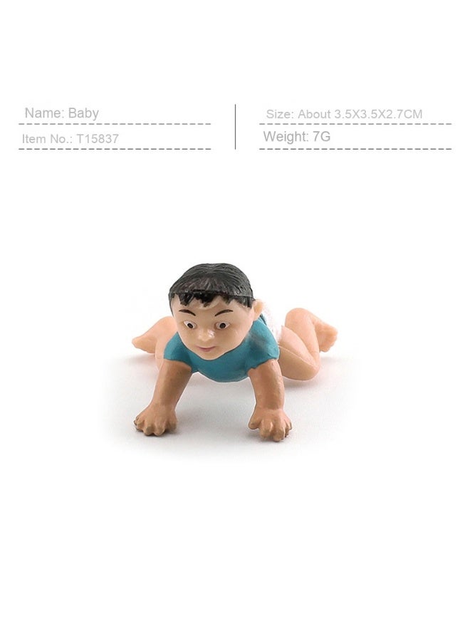 NIBEMINENT Realistic Human Figure Model - Static Family Member Figurines Toy