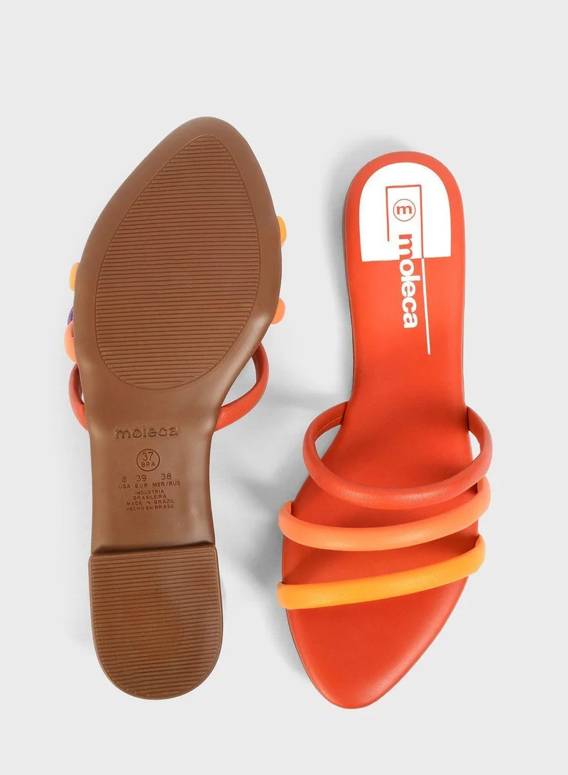MOLECA Multi Strap Flat Sandals