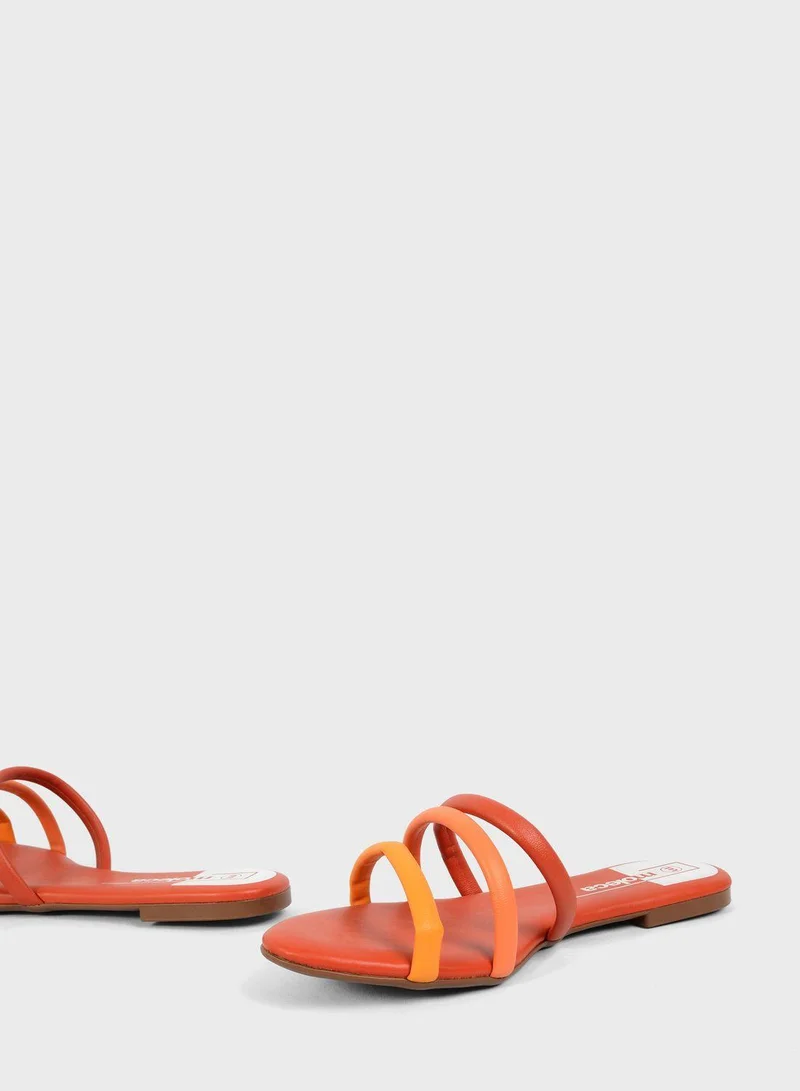 MOLECA Multi Strap Flat Sandals