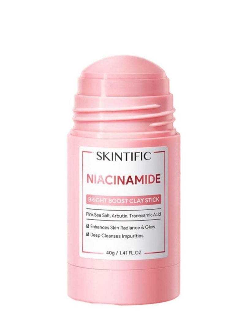 SKINTIFIC Niacinamide bright boost mask stick 40g whitening skin care black heads