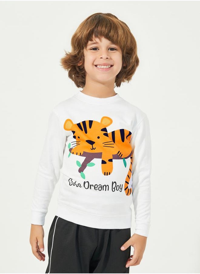 Styli - Graphic Print Regular Fit Sweatshirt - Image 1