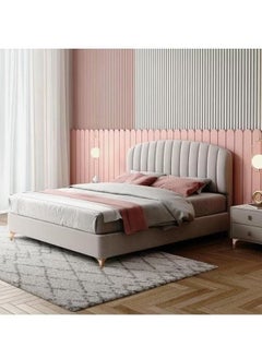 Wooden Twist Wooden Twist Impel Modernize Velvet Upholstery Bed for Luxury Bedroom (King Size)  - Image 1