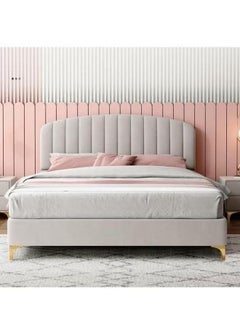 Wooden Twist Wooden Twist Impel Modernize Velvet Upholstery Bed for Luxury Bedroom (King Size)  - Image 2
