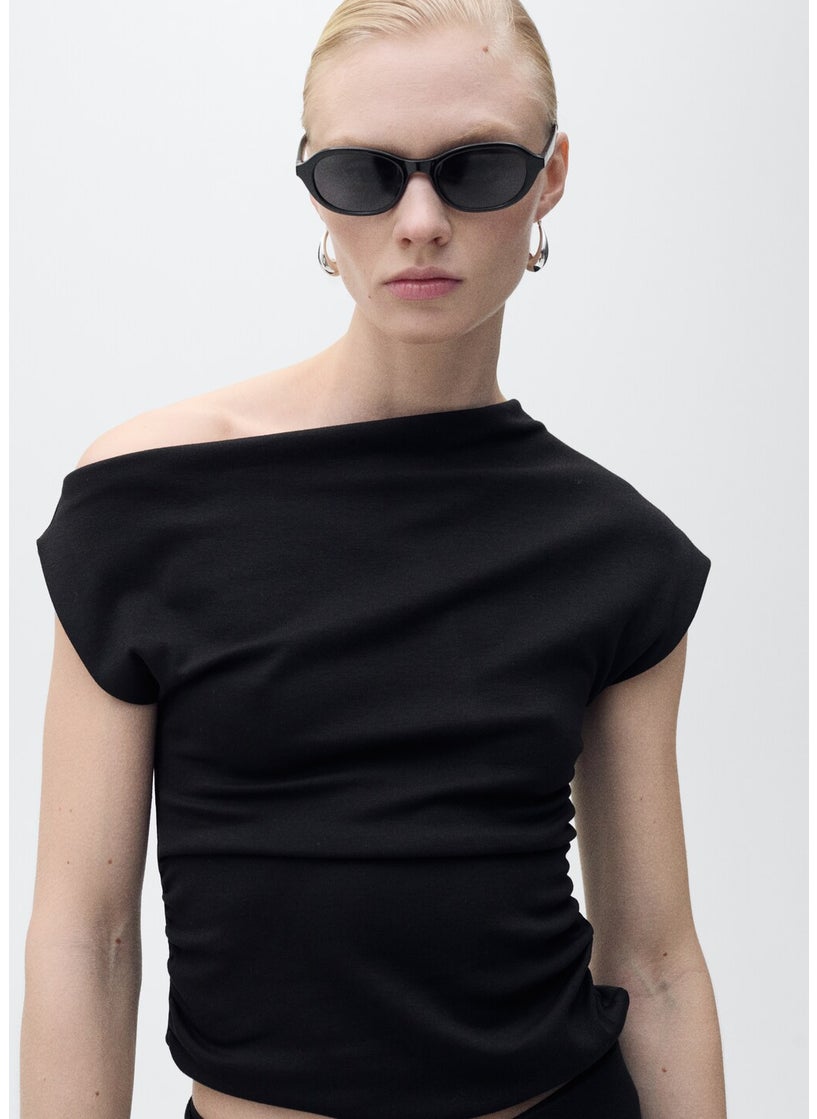 MANGO Asymmetrical Fitted Top  - Image 1