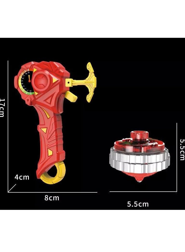 general Gaming Top Toys Battle Burst Gyro Toy Great Present for Kids Gyros Set, including 1 main gyro, 1 acceleration ring, 1 launcher (Red) - Image 5