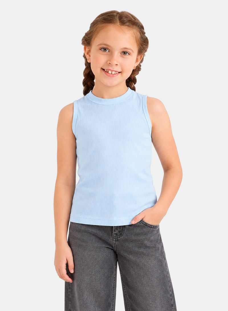 Carina Girly Ribbed Top - Image 1