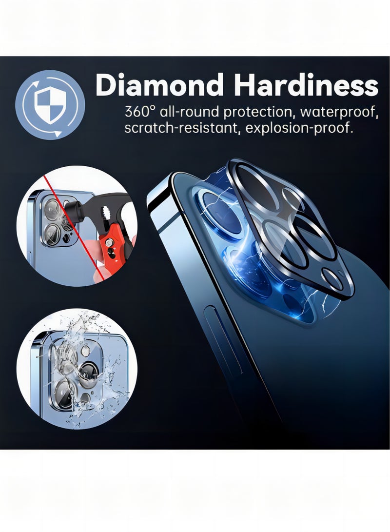 Camera Glass Lens Protector Guard For iPhone 16 Pro Max / 16 Pro Clear - Image 4