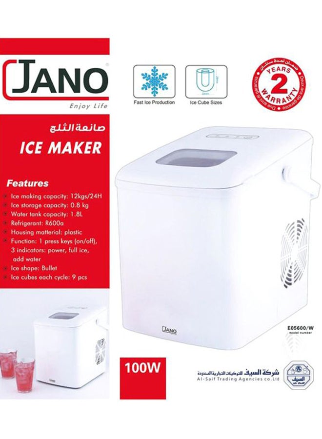 Jano Premium Ice Maker 100W 1.8 L 100 W E05600/W White - Image 2