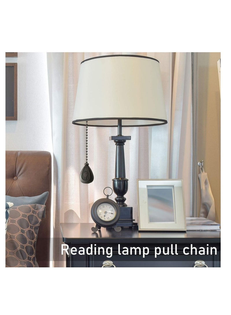 كابتن تيك Bronze Pendant, Ceiling Fan Pull Chain Extender Pull Chains Extension Fan Pull Chain Bronze Pendant 12 Inch Ceiling Fan Chain Ornament with Ball Fan Chain Connector (4 Pieces Black Copper) - Image 4