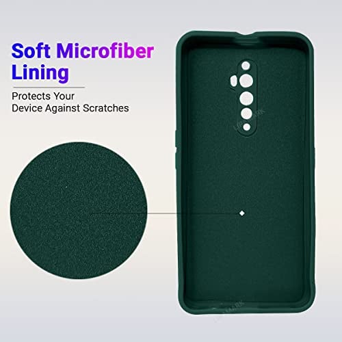 LIRAMARK Silicone Soft Back Cover Case for Oppo Reno 2F/Reno 2Z (Green) - Image 4