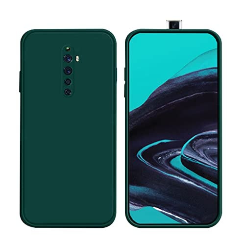 LIRAMARK Silicone Soft Back Cover Case for Oppo Reno 2F/Reno 2Z (Green) - Image 1
