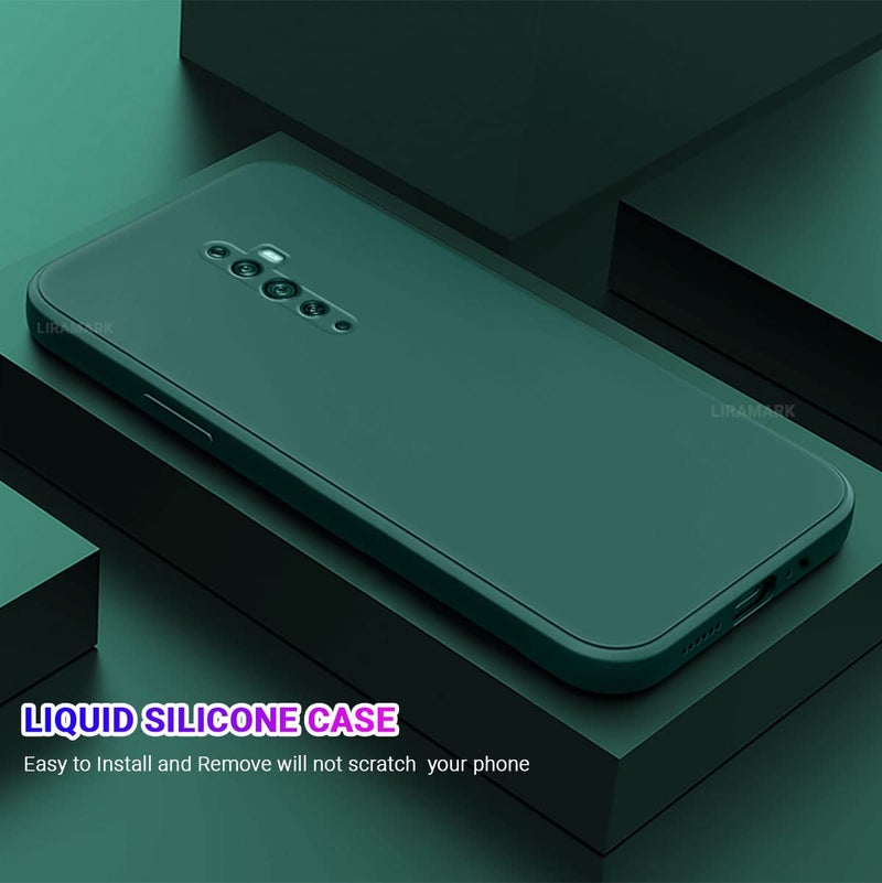 LIRAMARK Silicone Soft Back Cover Case for Oppo Reno 2F/Reno 2Z (Green) - Image 3