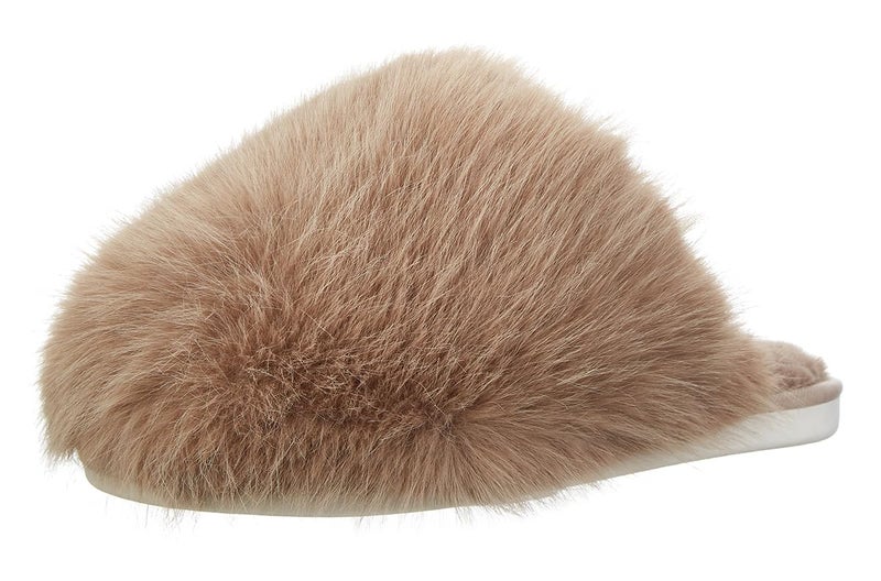 Pocadri Womens Cozy Faux Fur House Slippers Warm Plush Bedroom Slipper Anti-skid Sole Indoor Outdoor Slide Shoes Slip On - Image 4