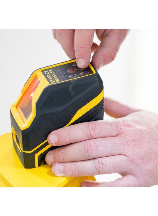 ستانلي جهاز اطلاق الليزر المتقاطع الكالاين من FCL-R باللون الاصفر والاسود  18.8 x 18.7 x 20.9 سم FMHT77585-1 - Image 2