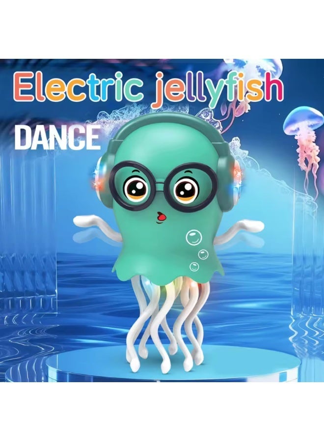 BORTONY Dancing Jellyfish Toy for Kids, Musical Crawling Baby Toy with LED Lights and Music, Interactive Tummy Time Toy, Perfect Gift for Boys and Girls Ages 3–8 - Image 3