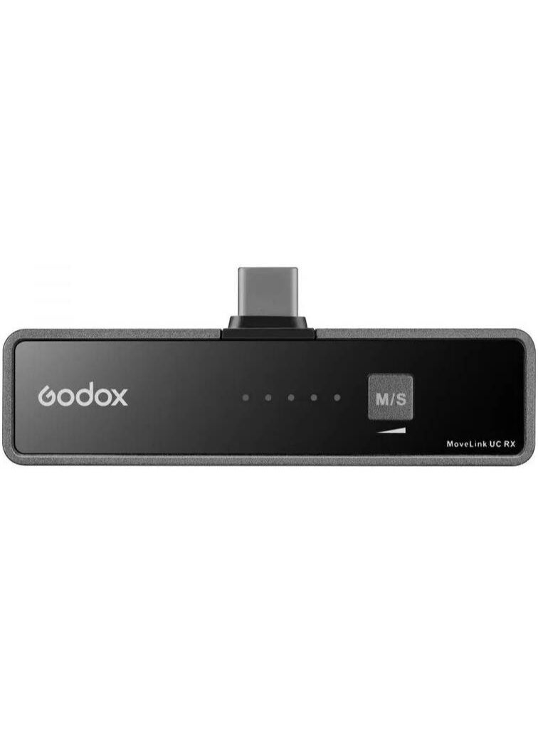 جودوكس نظام الميكروفون اللاسلكي الرقمي المدمج GODOX MoveLink UC1 – USB Type-C، 2.4 جيجاهرتز، نطاق 50 متر، عمر بطارية 6 ساعات - Image 2
