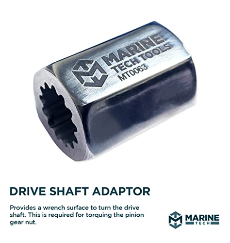 M Marine Tech Tools Marine Tech Tools Alpha 1 Drive Shaft Adapter 91-56775T, Fits MC-I, R-MR, Alpha One/Gen II Drive Units & Outboards, Driveshaft Nut Tool, Outdrive Boating Tools - Image 4